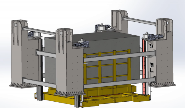 Servo Driven Stone Lifting Platform for Wire Saw